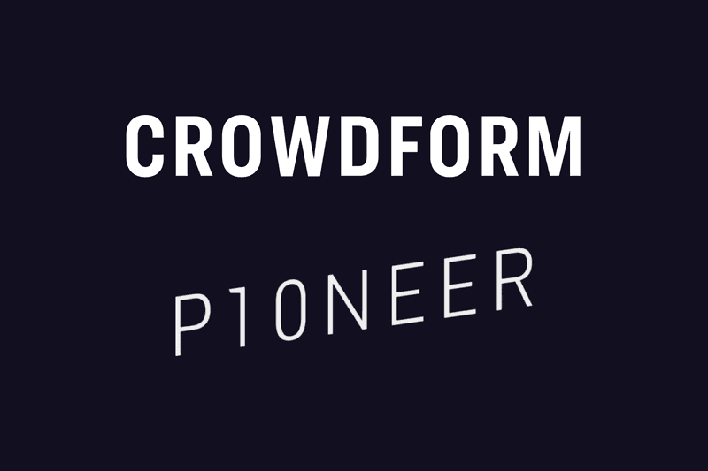 Crowdform joins Pioneer, a leading web3 incubator