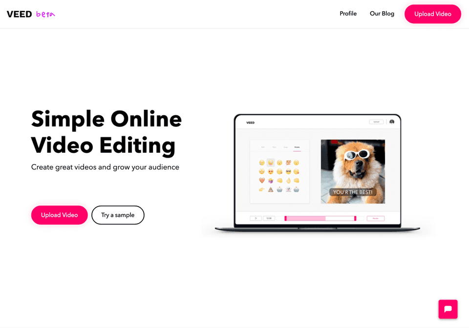 Veed Landing Page